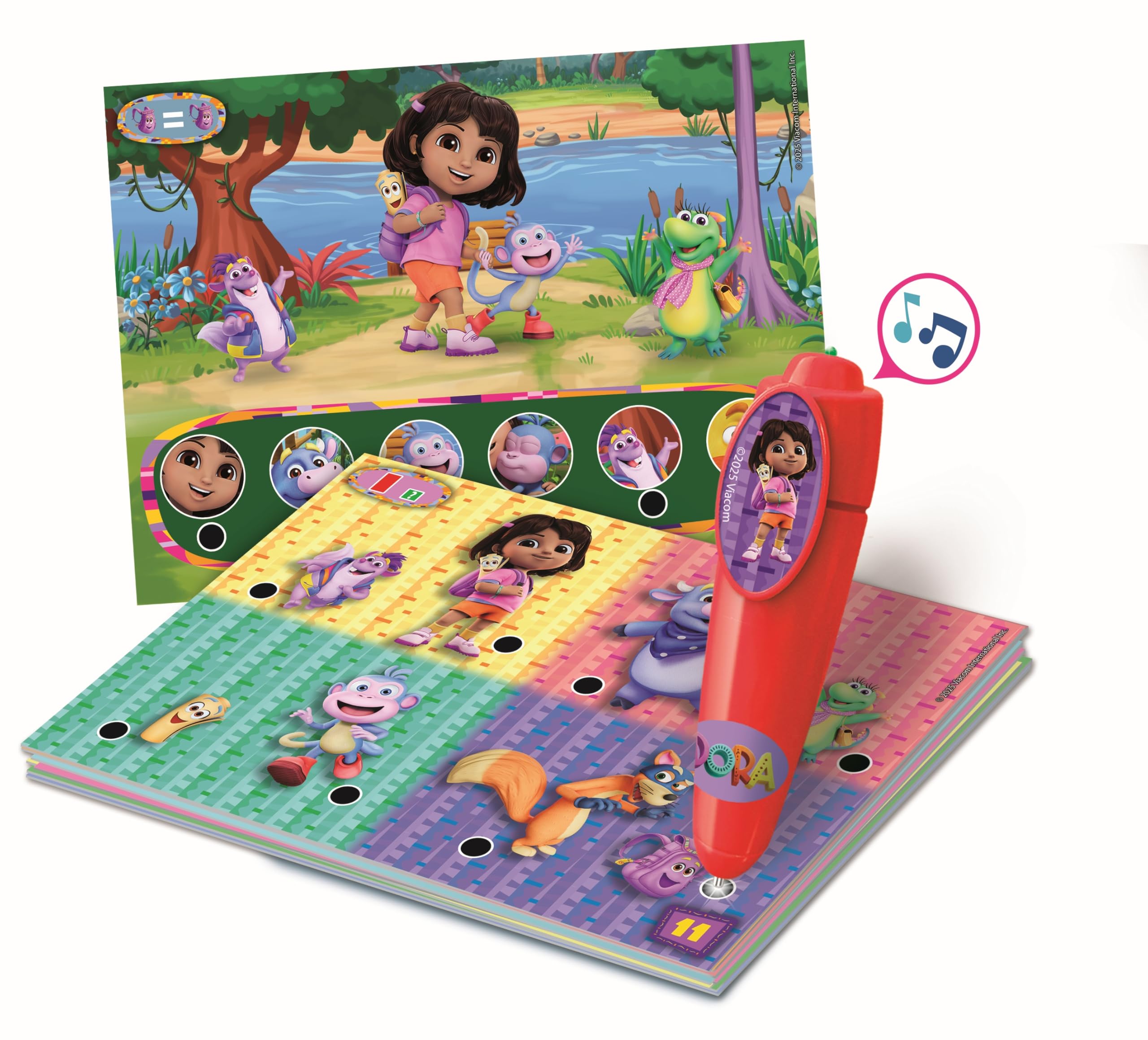 Clementoni Quizzy Dora The Explorer - Interactive Learning Game With Electronic Pen, Over 200 Quizzes for Preschool Kids Age 3+ - Image 4