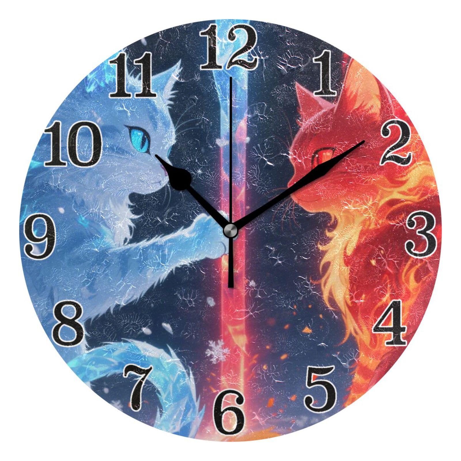 Horloge murale silencieuse de 25,4 cm pour ne plus jamais être en retard sous la douche