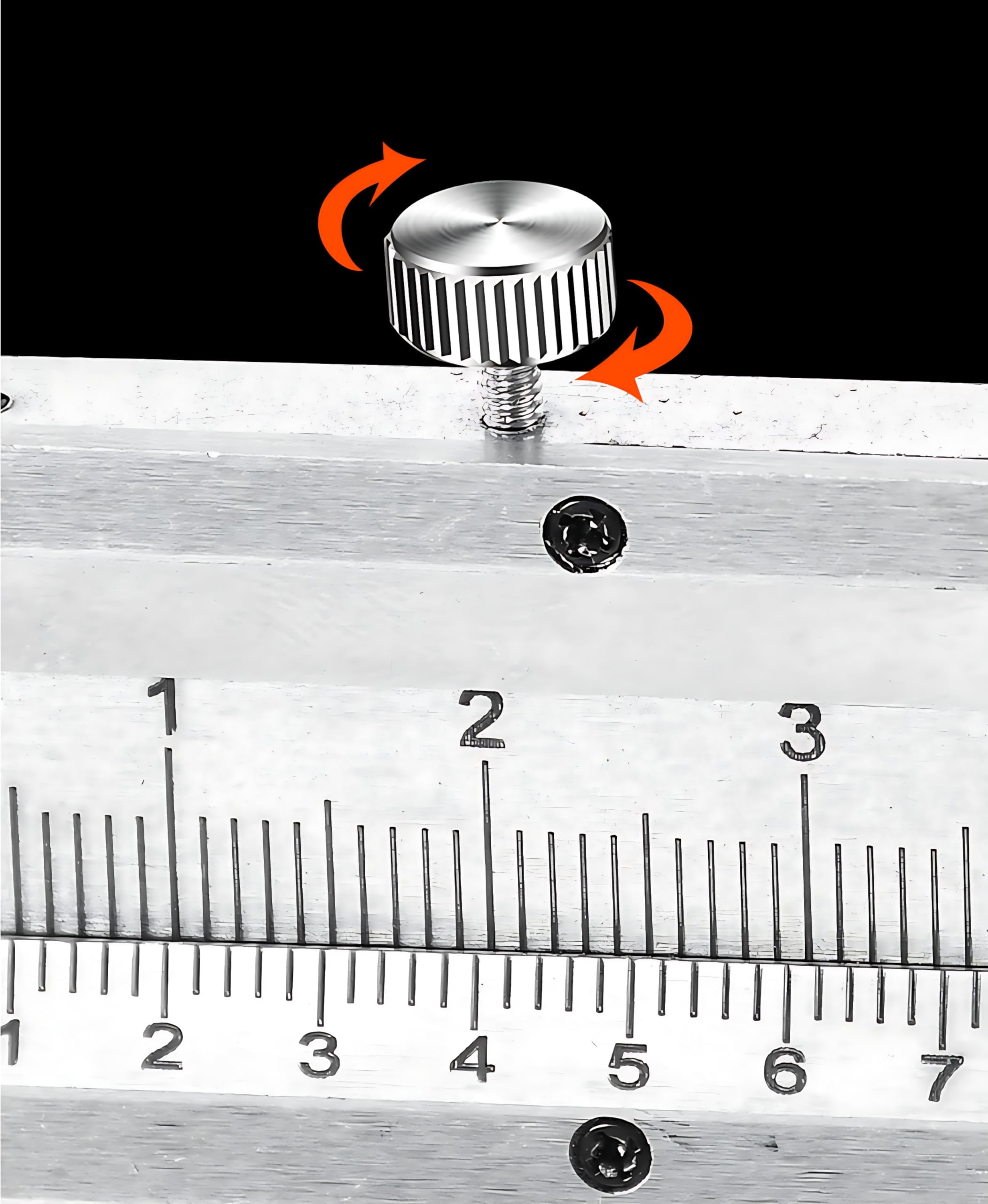 AMSAMOTION Pied à coulisse 150 mm, pied à coulisse analogique de 0,02 mm, avec vis de blocage, pour la maison et l'industrie, mesure en mm, double échelle