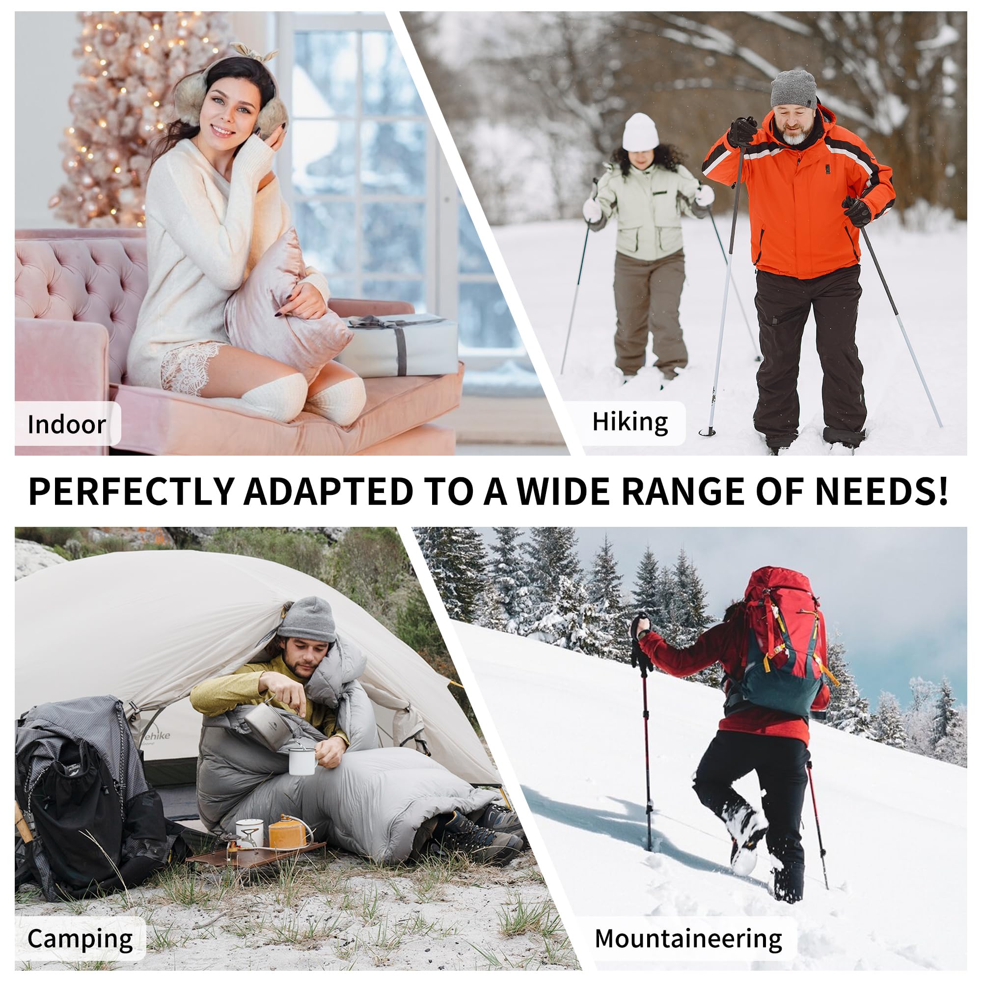 Naturehike Ultra lekki śpiwór kopertowy dla dorosłych, 3-4 sezony, wodoodporny śpiwór na kemping, wędrówki, alpinizm, do wnętrz, z plecakiem, na zewnątrz, puch kaczy