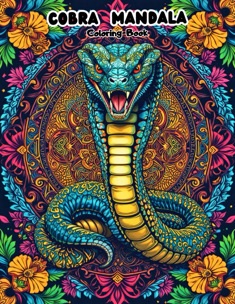 Zen Cobras: Advanced & Intricate Geometric Patterns of Majestic Snakes for Meditation and Focus (MANDALA)