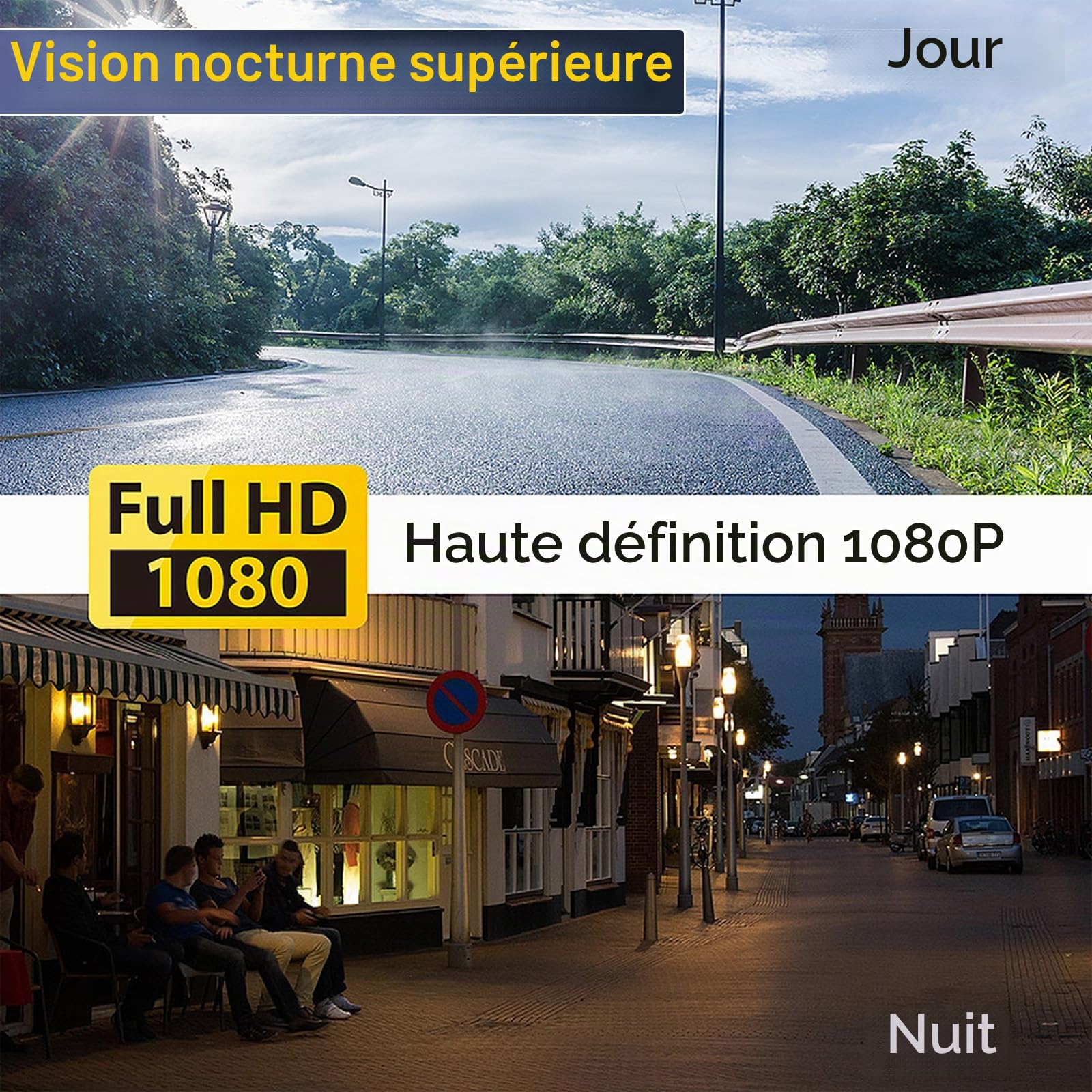 Hikity Dash Camera Voiture Avant avec 32GB SD Carte pour Autoradio Android, Dascham de Voiture avec Enregistrement en Boucle, capteur G, détection de Mouvement, Prise en Charge de la Fonction ADAS