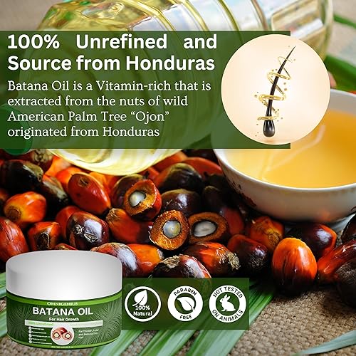 Miniatura 3 de Aceite de batana 100% crudo para el crecimiento del cabello, aceite de batana sin refinar de Honduras, tratamiento eficaz para cabello seco, cabello