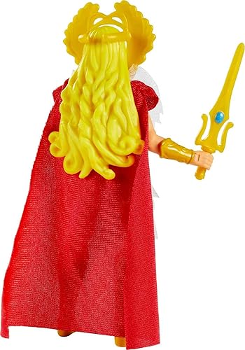 Miniatura 5 de Masters of the Universe Origins Figura de acción, She-Ra, coleccionable, la mujer más poderosa de MOTU, 16 articulaciones articuladas, 5.5 pulgadas