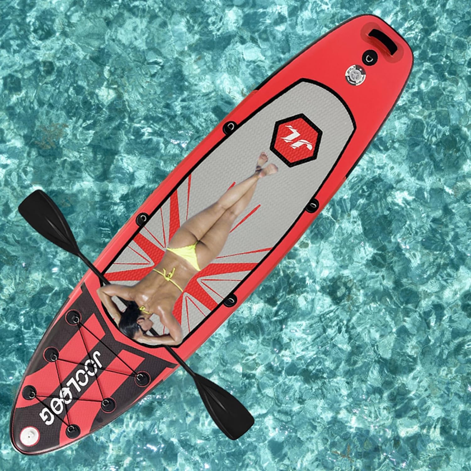 Inflatable Stand Up Paddle Board for Adults Youth, 2-in-1 with Kayak Conversion Kit, Non-Slip Deck & SUP Kayak Seat - Wide Stable All-Water Inflatable Standup Paddleboard