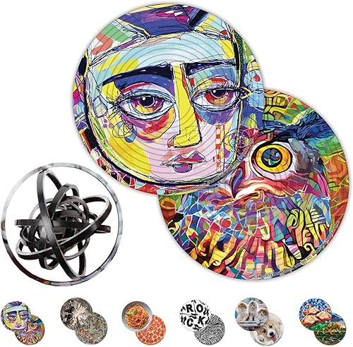 Spin Flip Puzzle – Abstracto – Girarlo, voltear, Resolverlo! para aquellos que aman el cerebro teasers! Juguete antiestrés para adultos. Gran regalo