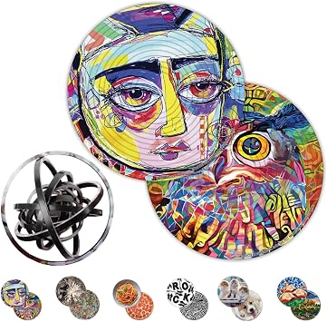 Spin Flip Puzzle - Abstract - Spin it, Flip it, Solve it! for Those who Love Brain teasers! Adult Fidget Toy. Great Gift for Mom, Dad, Teens, Men and Women