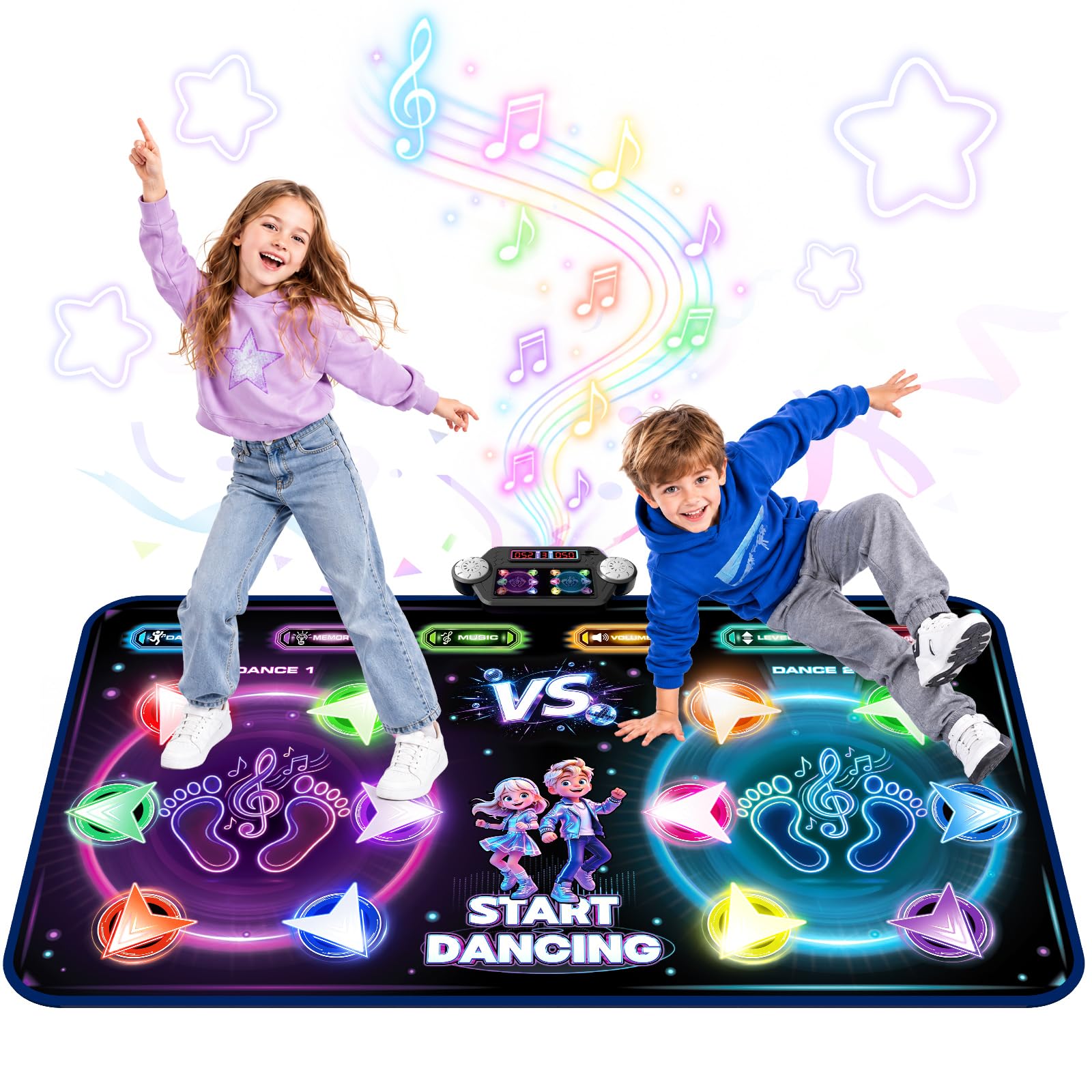 maysida Light-up Double-Sided Dance Mat - Battery Powered Version