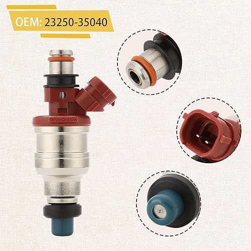 Miniatura 4 de 23250-35040 Inyectores de combustible de rendimiento, compatibles conToyota 2.4L y 3.0L 4Runner 1989-1995, compatible conToyota 2.4L y 3.0L Pickup