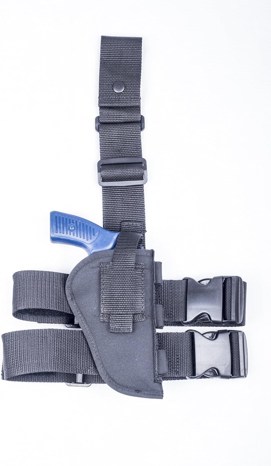 OUTBAGS USA (NTAC09-BK-RH) - Nylon Drop Leg Thigh Holster with Bullet Shell Loops. Fits Most 4" Revolvers. Made in USA