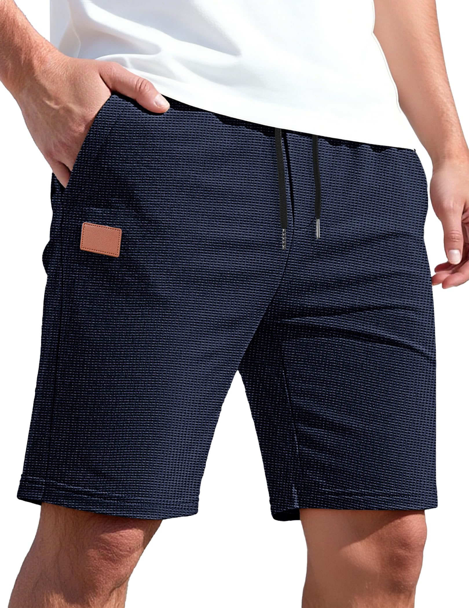 TARAINYA Pantaloncini Quadri Uomo Cotone Coulisse Estivi Causal Pantaloni Corti Uomo con Tasche