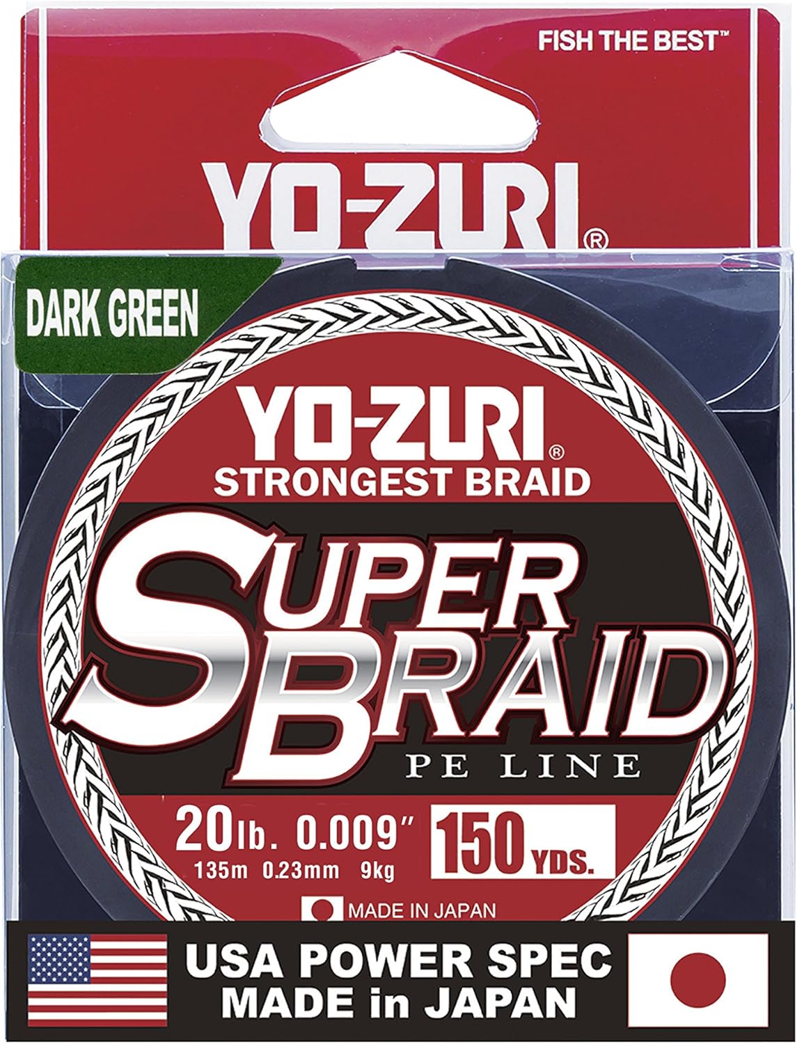 Yo-Zuri Super Braid 150 Yard Spool Dark Green 15LB : Sports & Outdoors