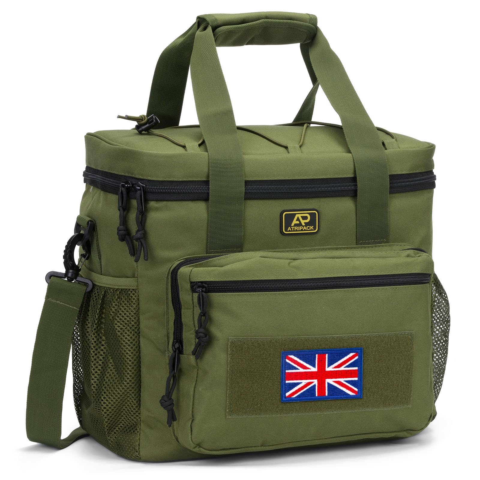 Lunch Box for Men, Tactical Lunch Bag MOLLE Webbing Leakproof Insulated Large Lunch Cooler Women Adult Meal with Adjustable Lunch Pail for Work Finishing Picnic Office
