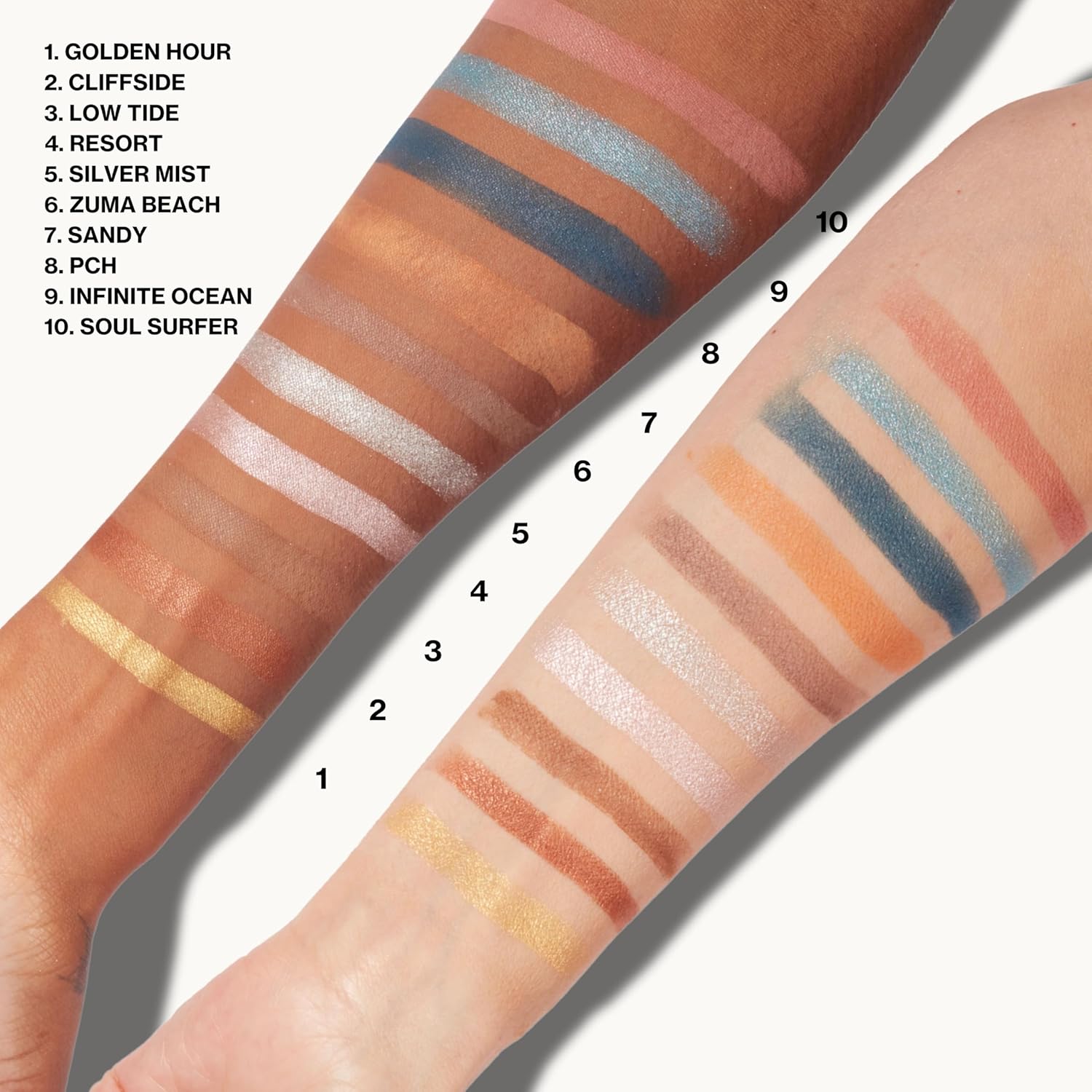 Pacifica Eyeshadow Palette – Malibu Mineral Eyeshadow, Blendable Neutral Shades with Velvet Matte, Shimmer & Metallic, Cocoa Butter Infused, Talc-Free, Vegan & Cruelty-Free, 0.24 oz (10 Shades) - Image 14