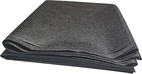 Funda protectora antipolvo para tapicería de 3 yardas x 63 pulgadas, tela de cambric negra no tejida para debajo de la tela de sofás, reclinables,