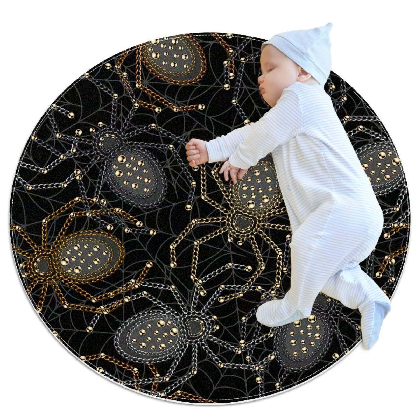 Tapis de douche antidérapant rond résout les glissades style gothique