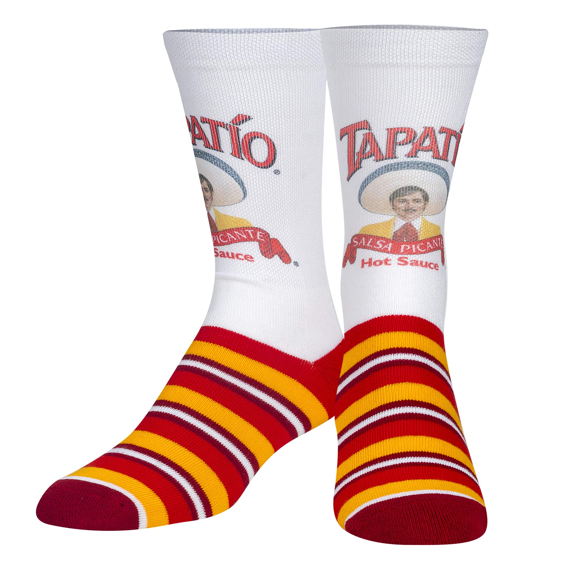 Odd Sox Unisex Tapatio Salsa Hot Sauce, Novelty Crew Socks, Funny Cool
