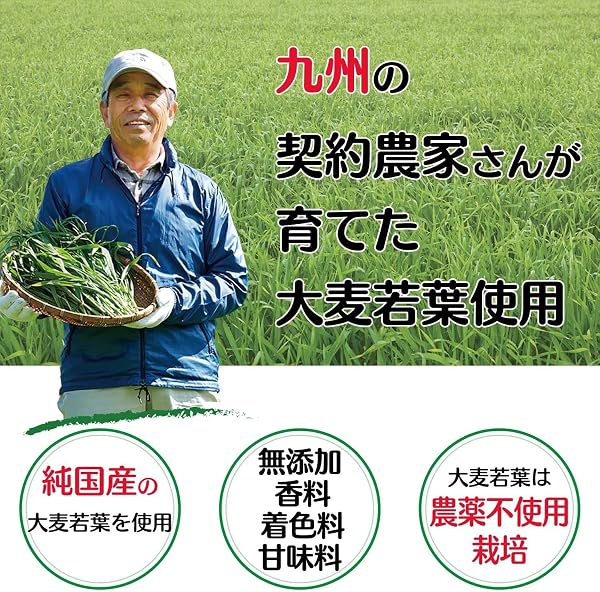 NIHON YAKKEN 金の青汁 (R) [有機JAS認証] オーガニック青汁 大麦若葉＋3種の野菜 食物繊維 60パック 野菜不足改善 香料・着色料無添加 農薬不使用栽培 日本薬健 - 2