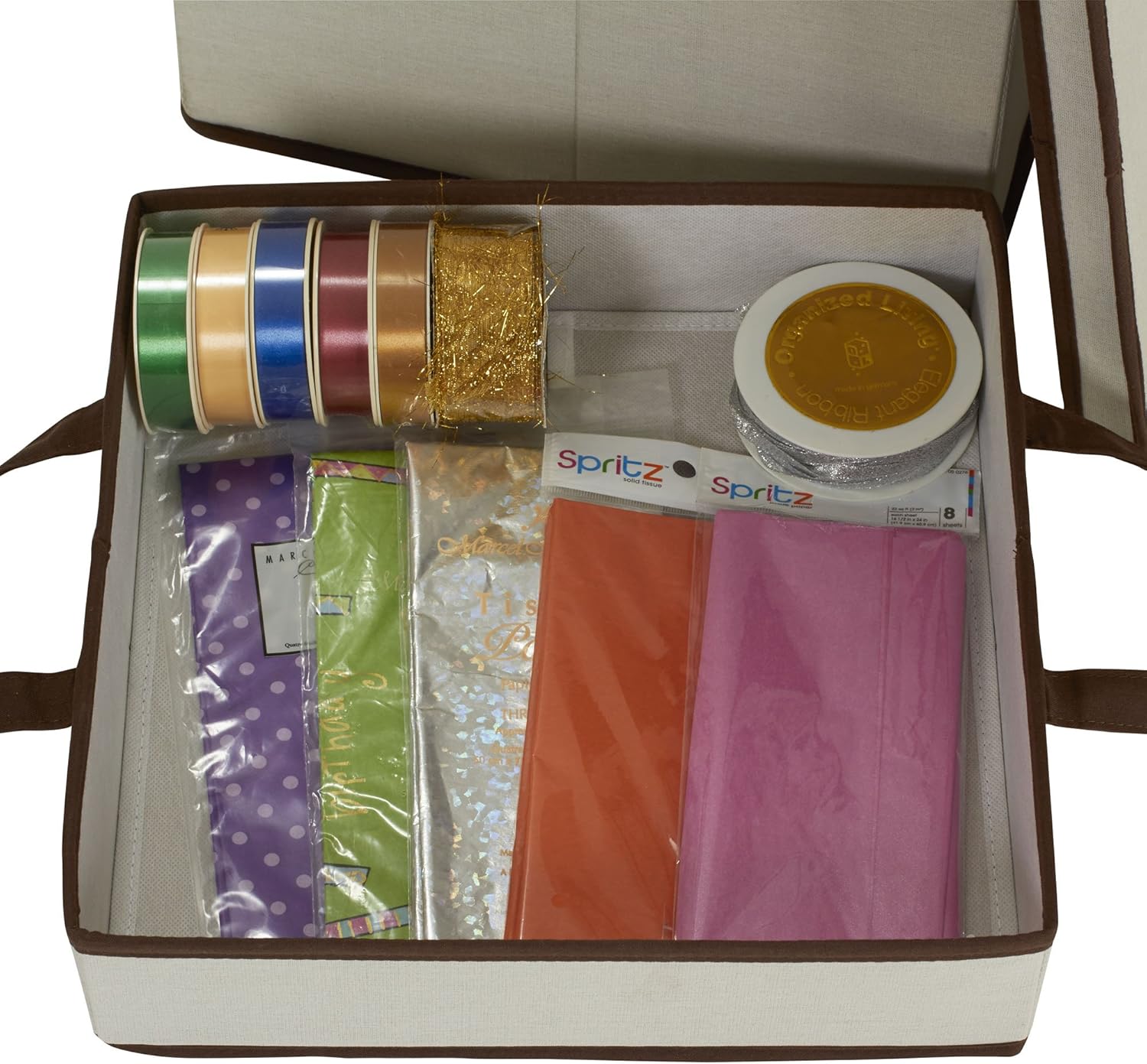 Prоmо Dіѕсоunt Uр Tо 70% оƒƒ Household Essentials 575-1 Wrapping Paper Organizer Storage Box, Natural