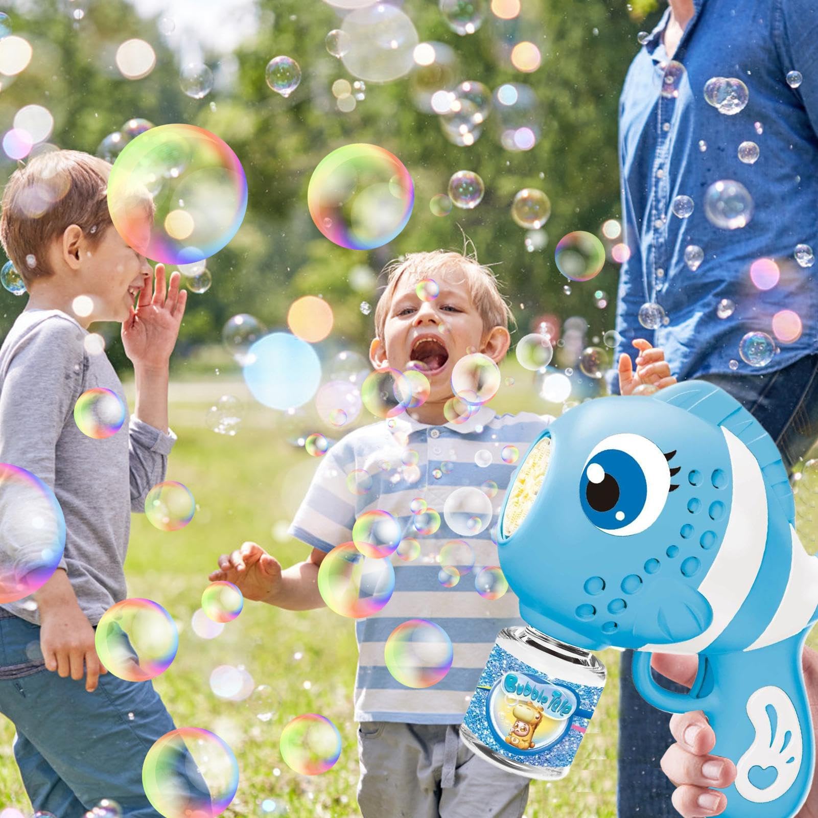 Machine À Bulles Portative – Distributeur De Savon, Jouet Soufflant | Souffleur À Bulles Automatique Avec Lumières LED, Pour Garçons, Filles, Pâques, Nouvel An, Jardin, Bain, Été, Plage, Aire De Jeux