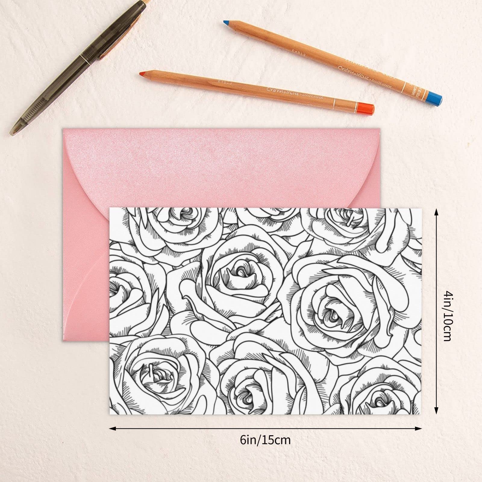 Carte De Vœux En Papier Nacré Avec Enveloppe Motif Tour Eiffel Avec