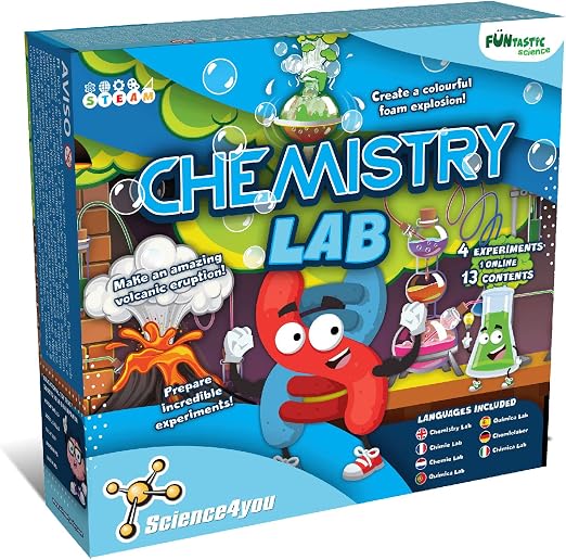 JOPSHEEN 70 Esperimenti Scientifici Per Bambini - Kit Vulcano, Razzi, Circuiti - Giocattolo Educativo STEM