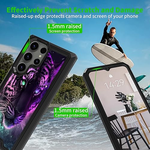 Miniatura 4 de Funda para Samsung Galaxy S23 Ultra 5G, funda resistente a prueba de golpes de doble capa para mujeres y hombres, resistente a los impactos, funda
