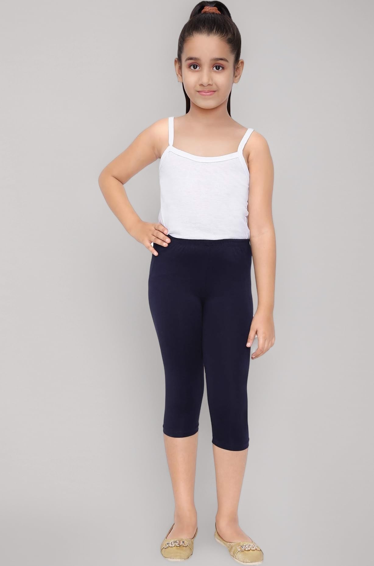 Premium Girls Capri Leggings for All Age Group | Multiple Colors