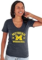 Vista 8 de Blue 84 NCAA Camiseta de mujer de tres combinaciones con mascota