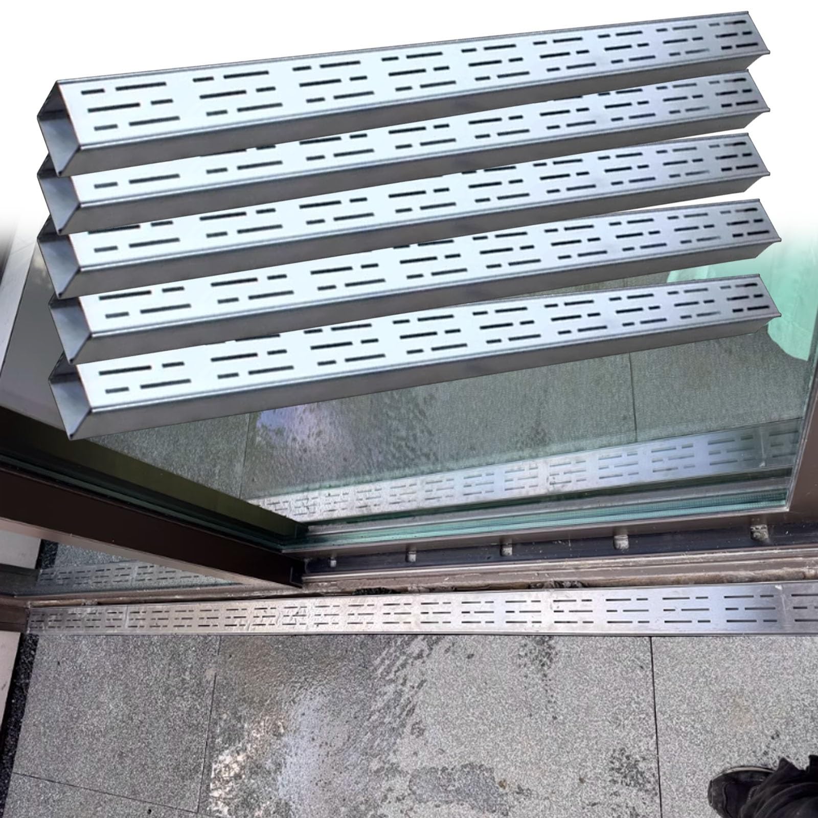 Éviter l'eau stagnante : canaux de vidange linéaire pour terrasse et allée de jardin