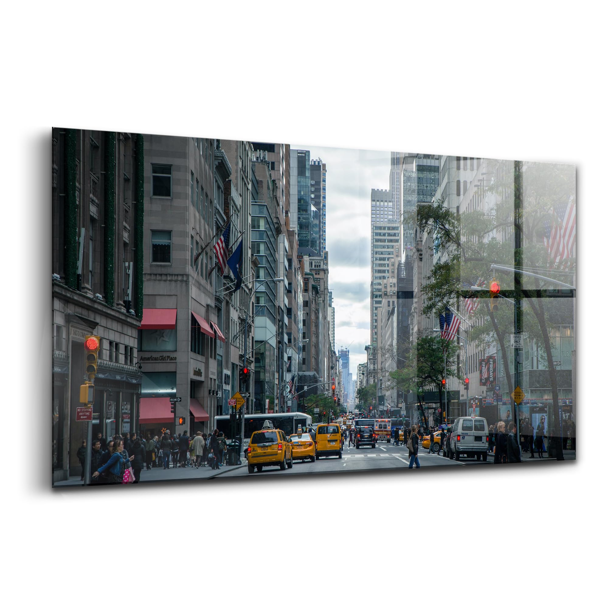 Peinture murale Verre Durable Wallfluent New York sans reflets - 6