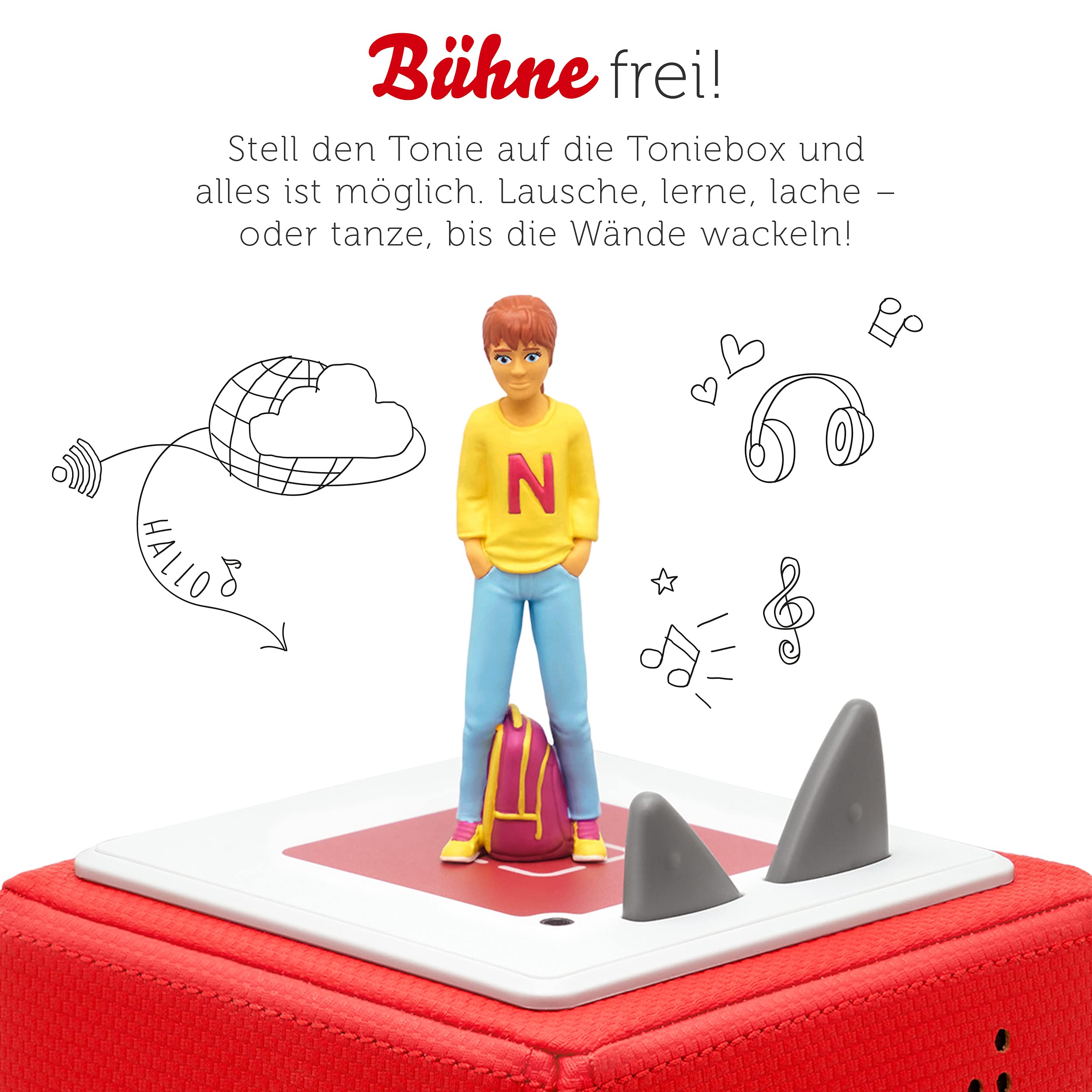 tonies Ascolta Toniebox, Hanni e Nanni - In corsa nuziale, gioco d'udito per bambini dai 7 anni in su, tempo di gioco circa 59 minuti