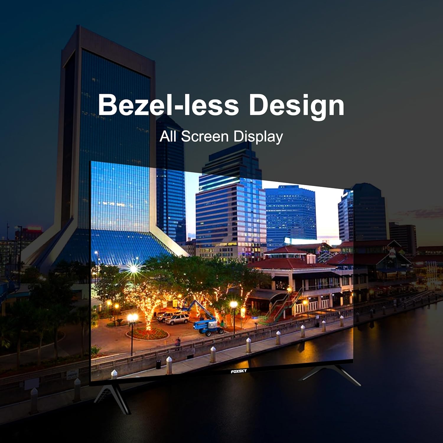 New Year Sale Foxsky 108 Cm (43 Inches) Full Hd Smart Led Tv 43Fs-Vs (Blac...