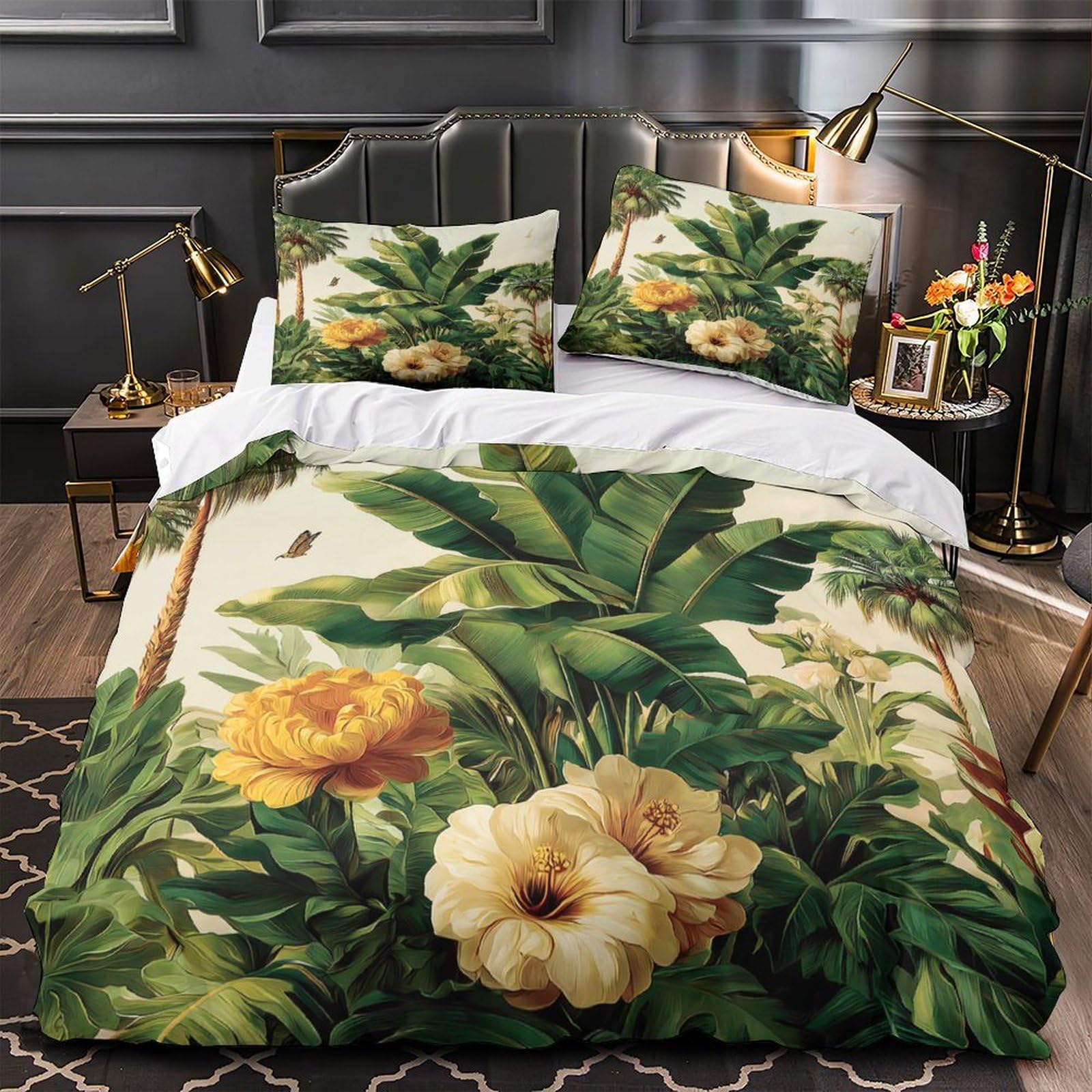 Housse de Couette Tigre 3D Hypoallergénique en Microfibre