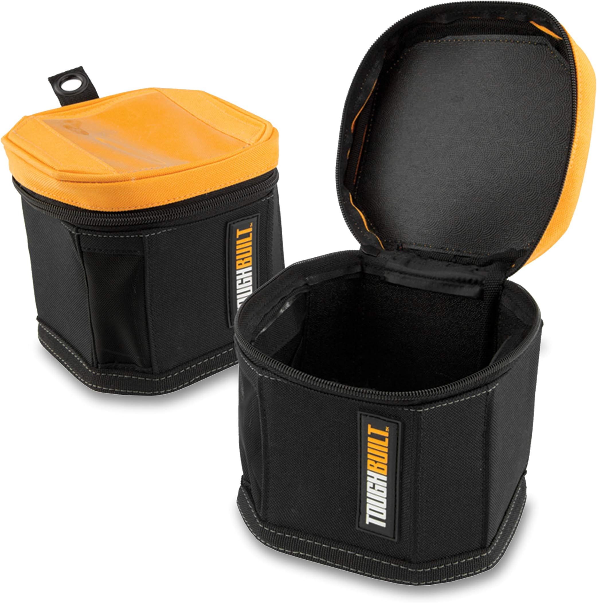 ToughBuilt - 2 Pack Cube Softboxes Tool Bag | Two 6" Soft Tool Box/Case/Carrier, Hard Body Plastic Lined Wall, Puncture Resistant, Electrical Maintenance Tool Storage Organizer (TB-192-A2)