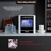 Vista 3 de Countertop dishwasher, portable dishwasher, fully automatic, with 4 cleaning modes automatic water suction drying and disinfection functions can be
