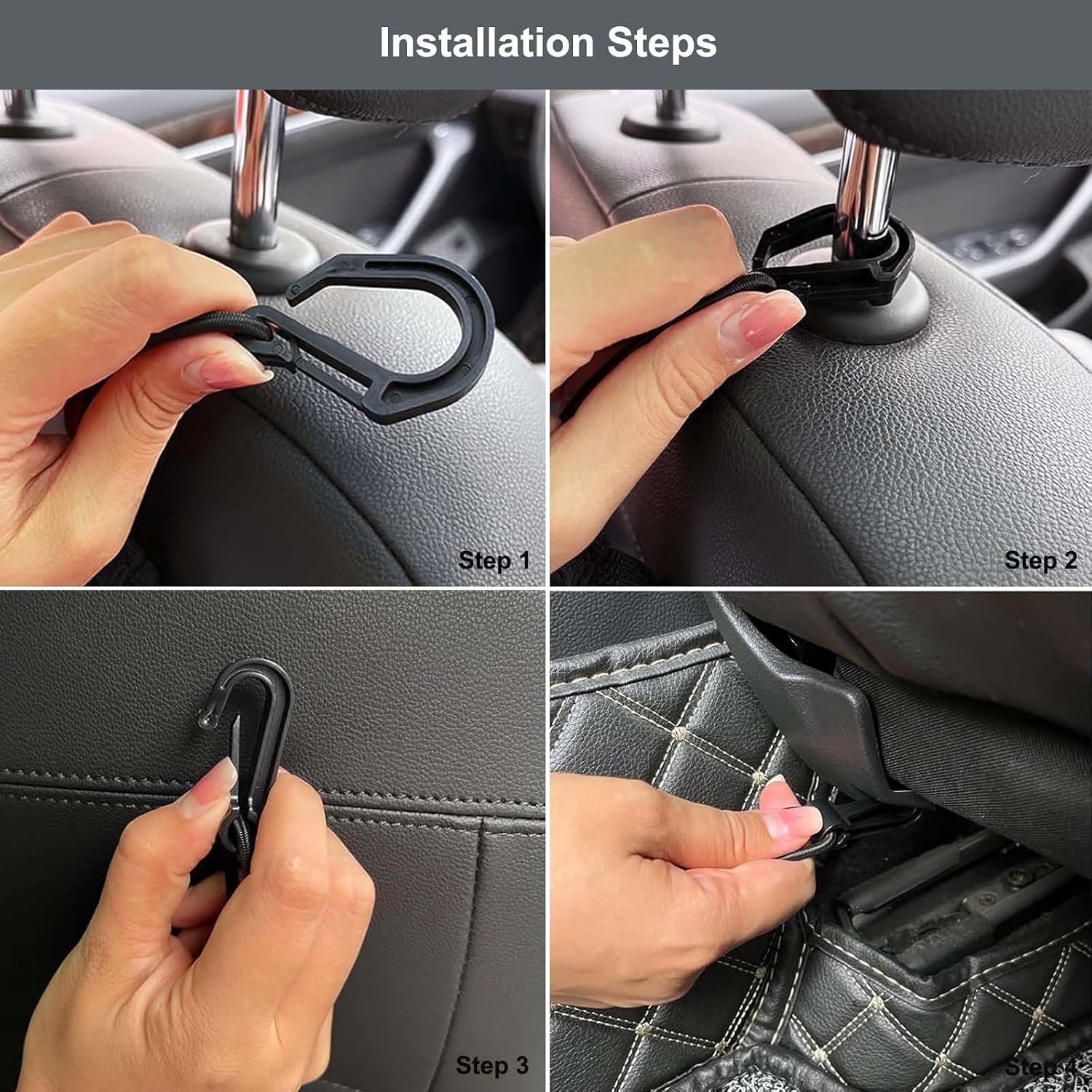Car Organizer, 3-Layer Purse Holder for Car Between Front Seats Net Storage Dog Car Barrier for SUV Truck
