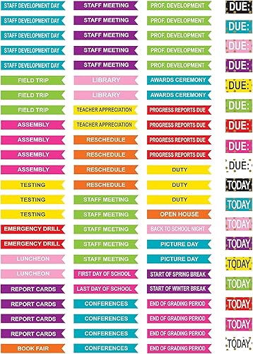 Miniatura 4 de Teacher Created Resources Agenda de lecciones 2152 con calcomanías, confeti, 8-1/2 pulgadas x 11 pulgadas, multicolor