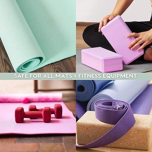 Miniatura 6 de MOXE Limpiador de esterillas de yoga, certificado Green America, aceites esenciales de romero y limón, seguro para todas las alfombrillas y equipos