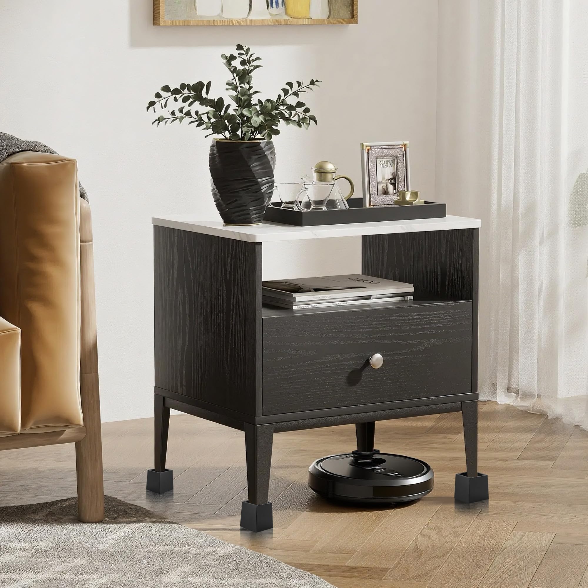 Hall Riser Home Lift Snapklik.com : Alpeir Wood Bed Risers Heavy Duty, Support Loading ...