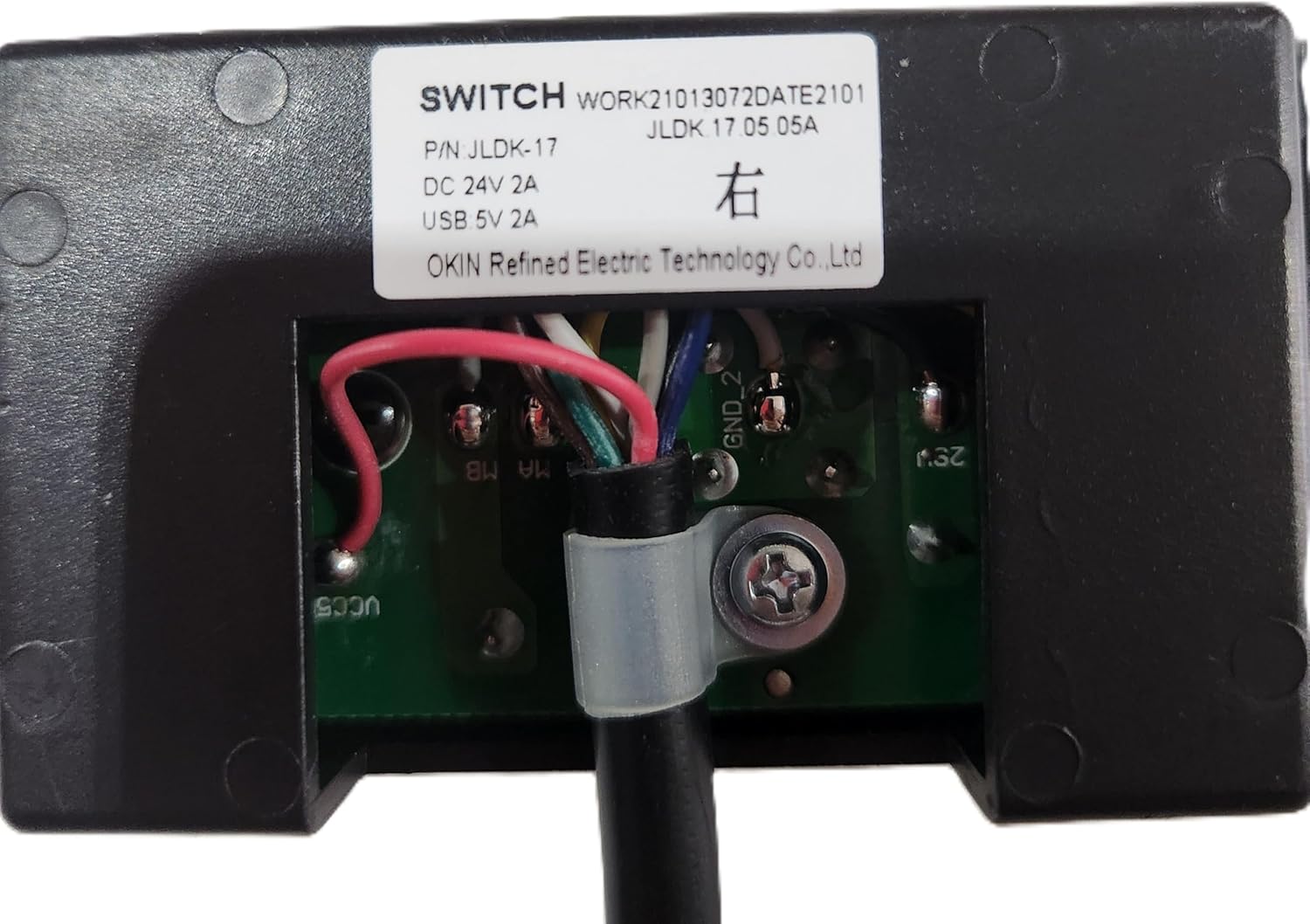 Okin JLDK.17.05.05A Switch DC 24V 2A USB 5V 2A
