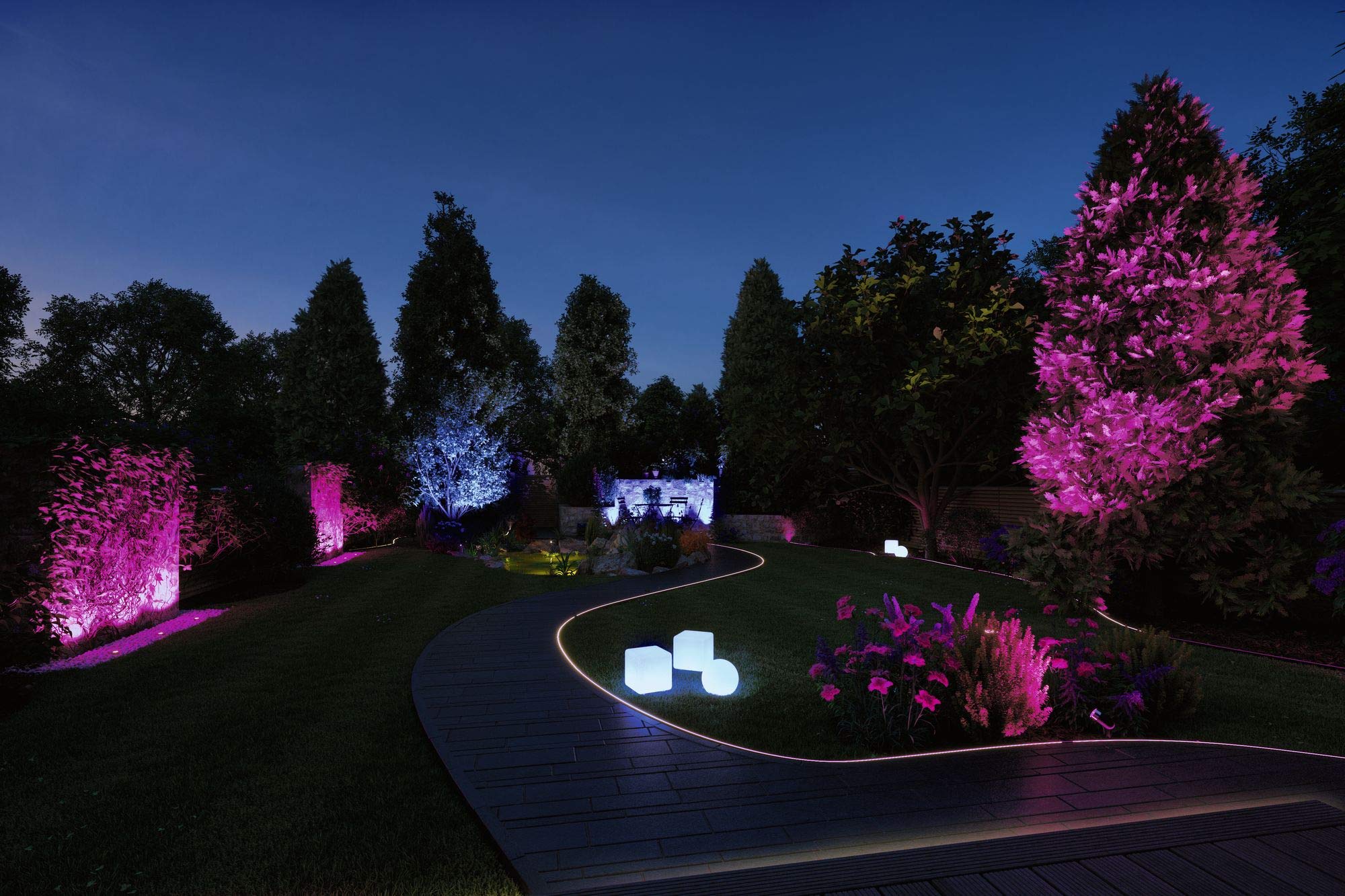 Paulmann 94274 Plug & Shine LED apparecchio per esterni ZigBee incl. 1 apparecchio da incasso a pavimento RGBW dimmerabile da 3,6 Watt IP65 argentato illuminazione da giardino bianco caldo 3000 K
