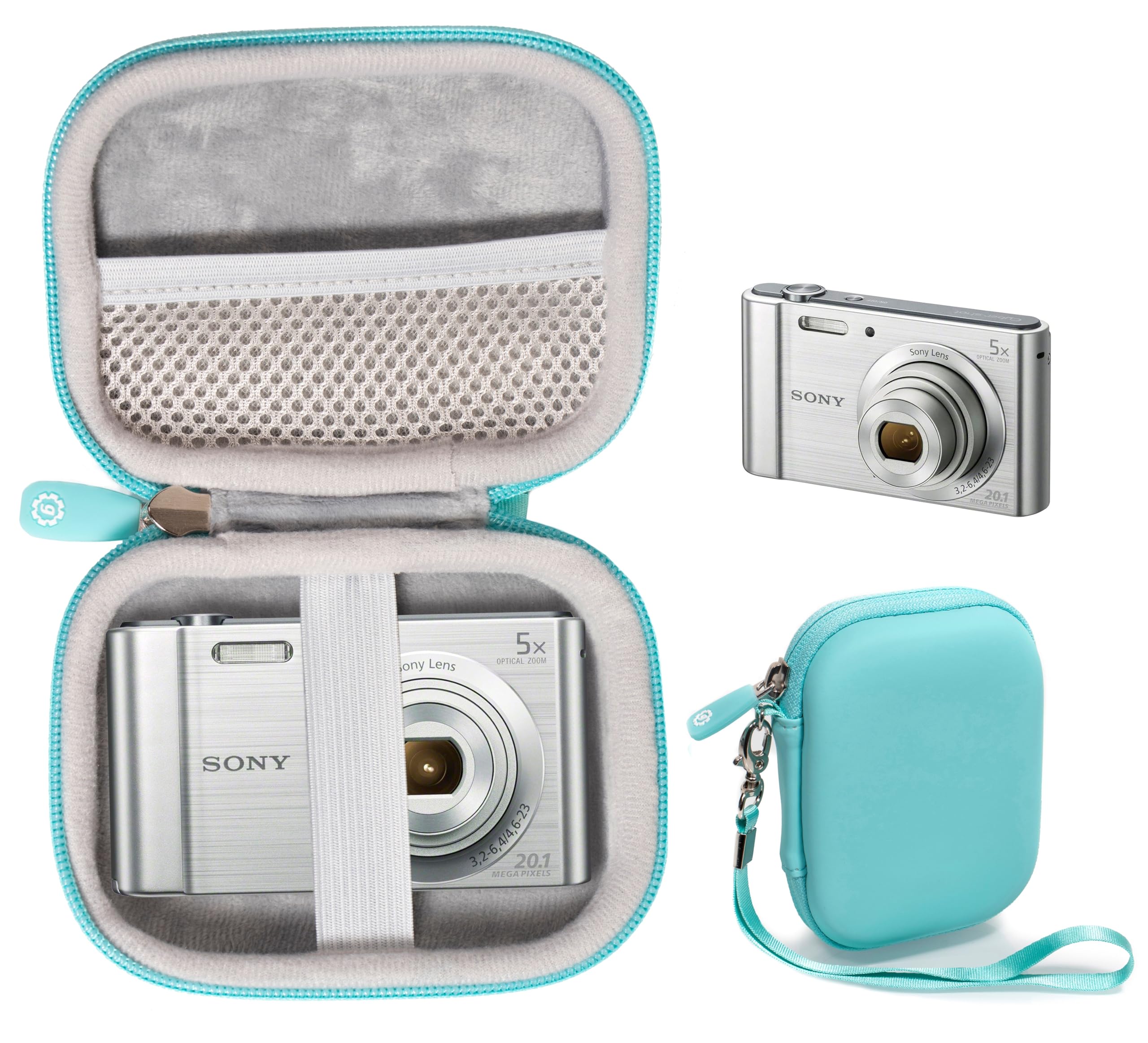 GETGEAR Digital Camera Case for CAMKORY, Fulealfly, Lecran, Sony W800/S, DSCW830; Canon PowerShot ELPH360 HS/ 360; PIXPRO Friendly Zoom FZ43, FZ53-BL;