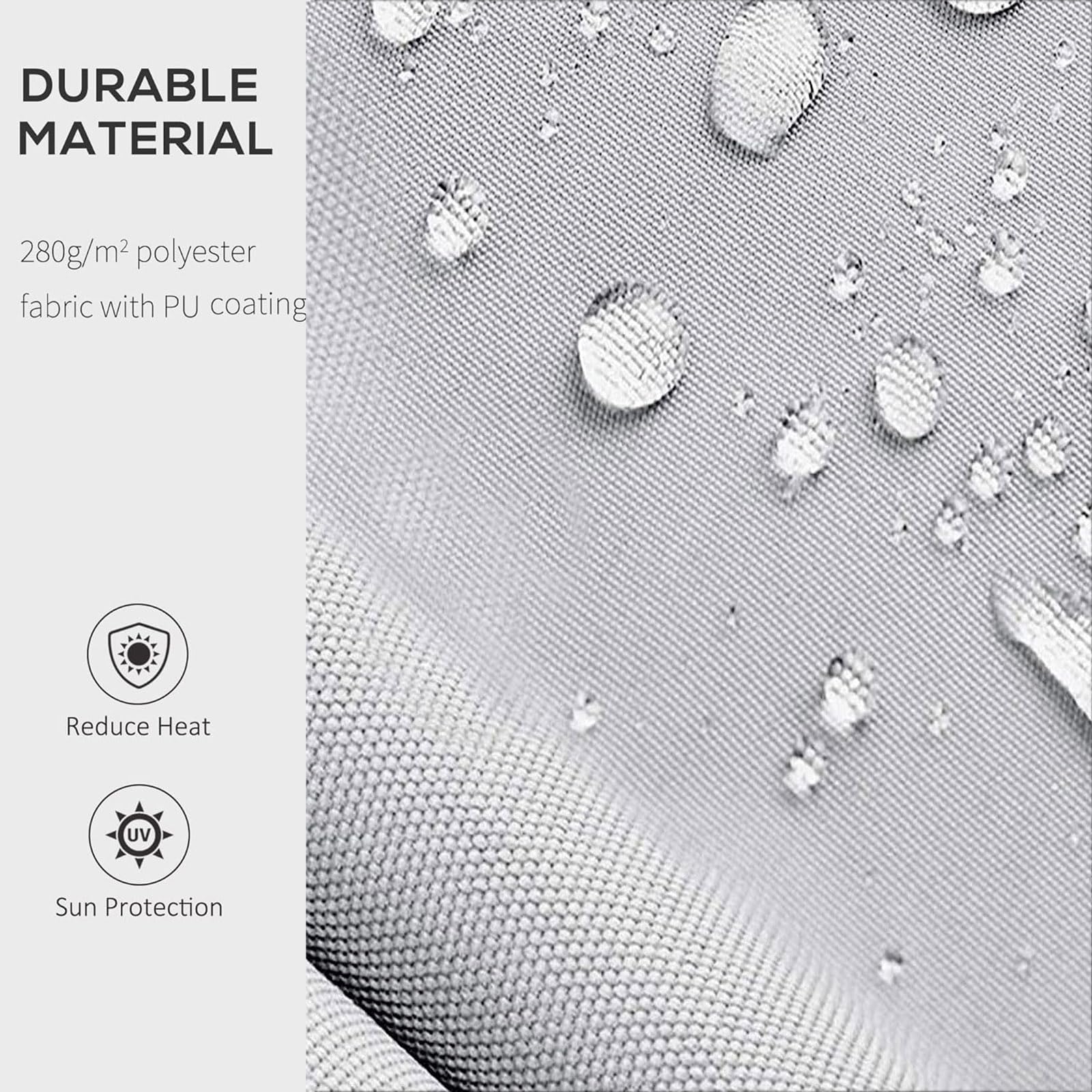 Copertura superiore di ricambio per tettoia da patio, resistente ai raggi UV, 100% poliestere, per esterni per cortile e terrazza, 5,5 x 2 m, protezione solare resistente alle intemperie