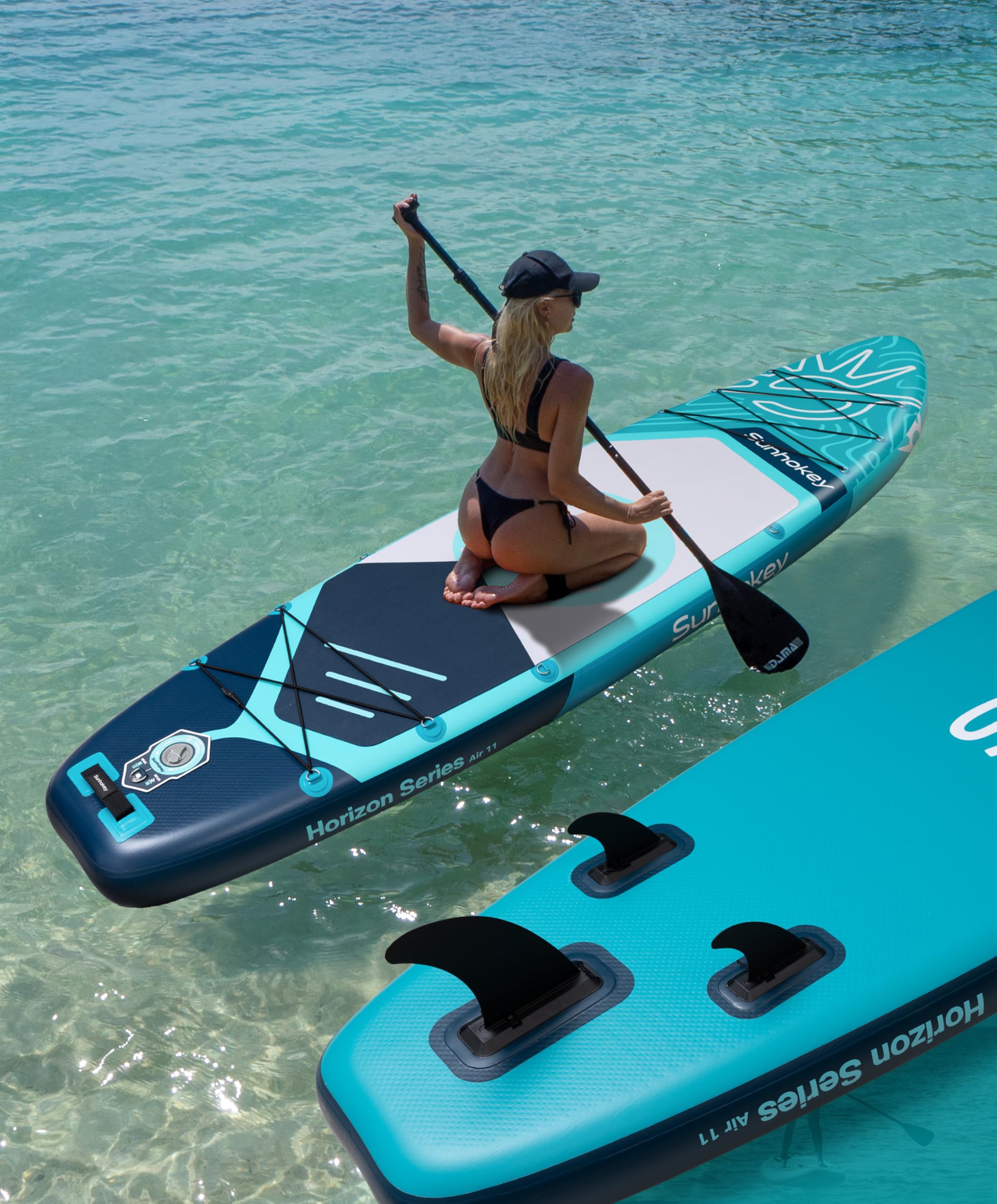 COIL SUP-Board - Aufblasbares SUP Board Set – Stand Up Komplettset - Set - wasserdichte Handytasche - Stabil - Leicht - mit Paddel - mit Pumpe - Zubehör
