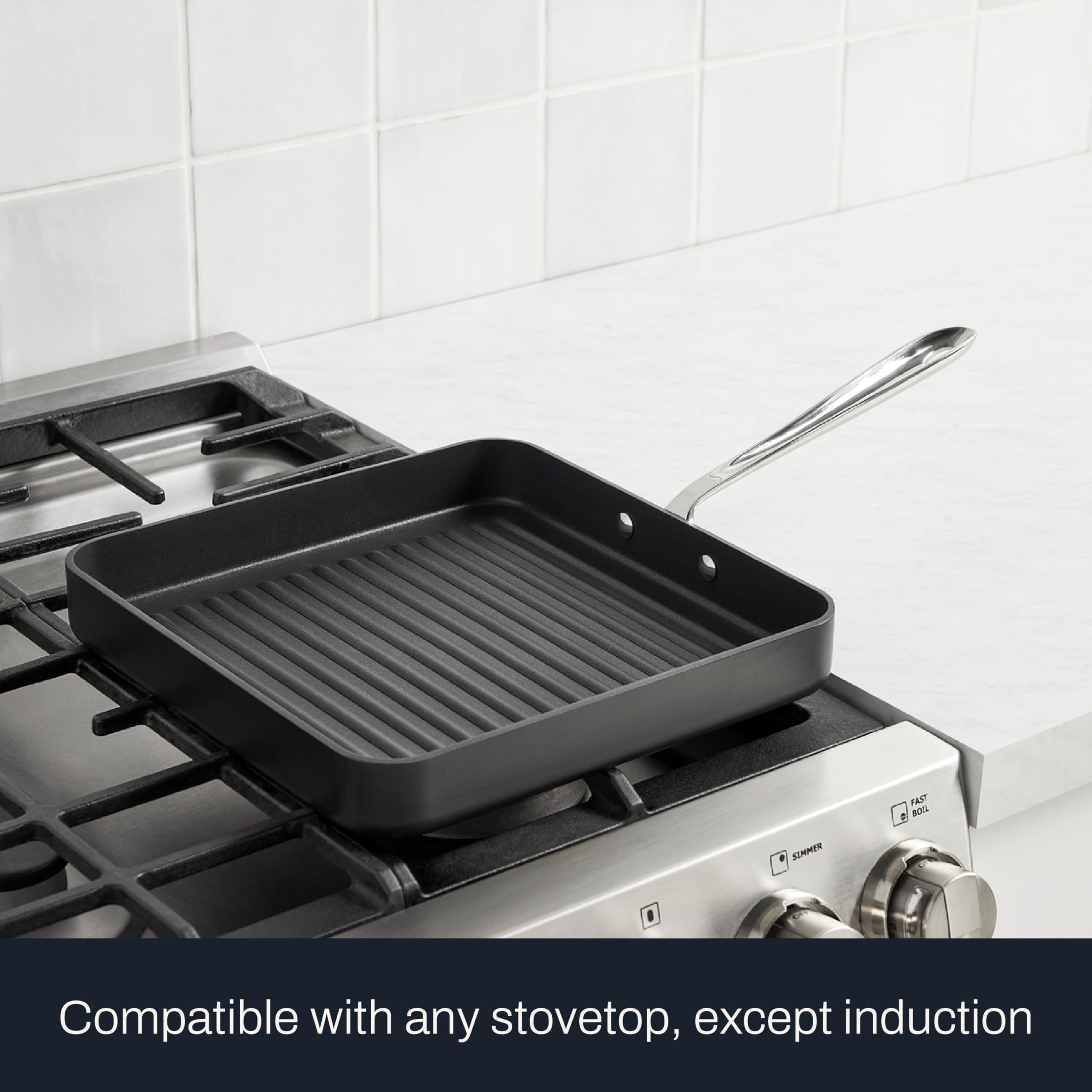 Amazon.com: All-Clad HA1 Hard Anodized Nonstick Grill 11x11 Inch