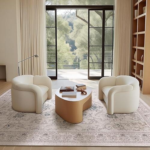 Miniatura 554 de Phantoscope Vintage Collection - Alfombra de área de 8 x 10 pies, alfombra grande para sala de estar, lavable, bohemio, antideslizante