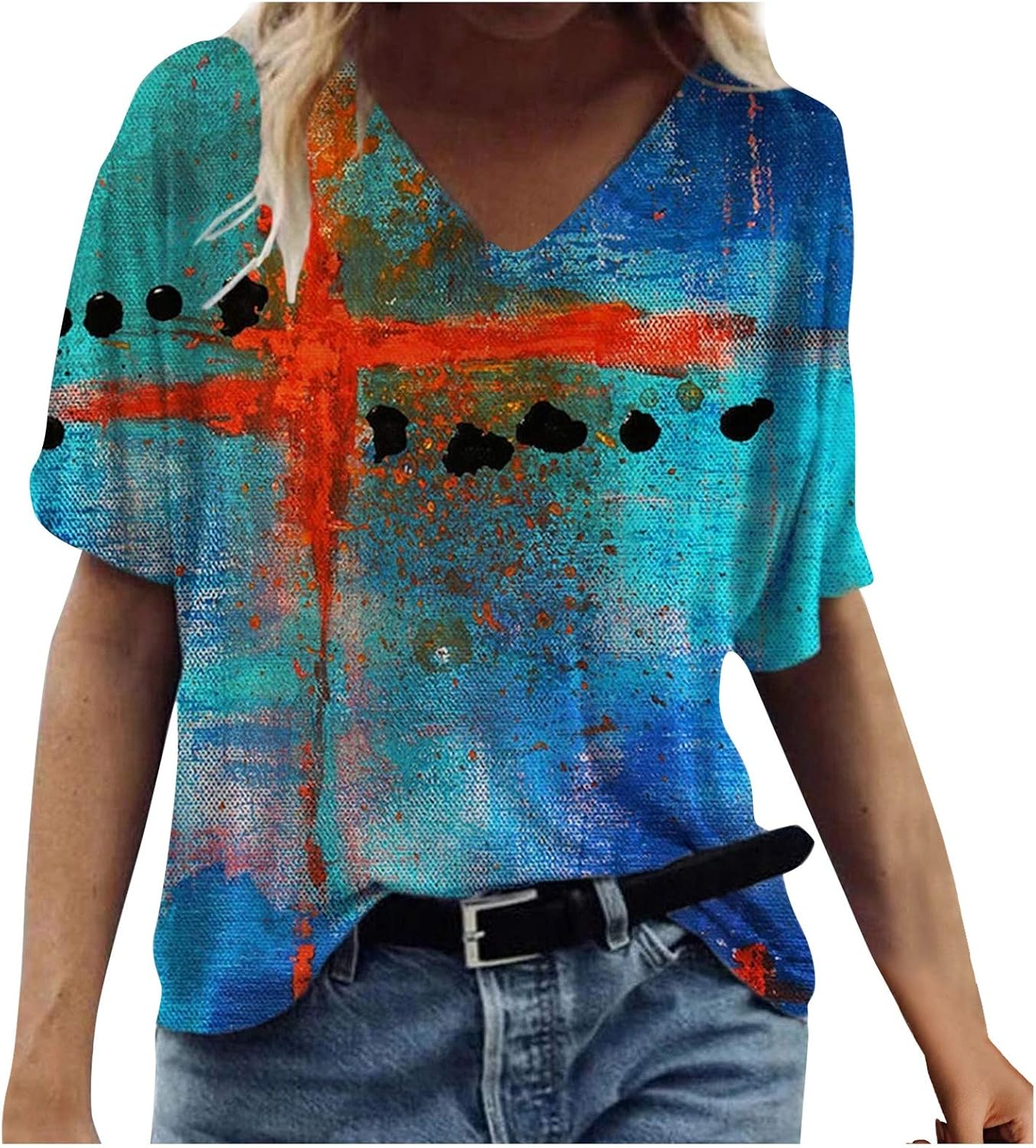 Womens Sweaters Fall 2021 Trendy,Vneck Cute Vintage Blouse Fitted Sheer Sleeve Anime Teenager Sweaters Tie Dye Workout Shirts for Women Velvet sLong Coats for Women