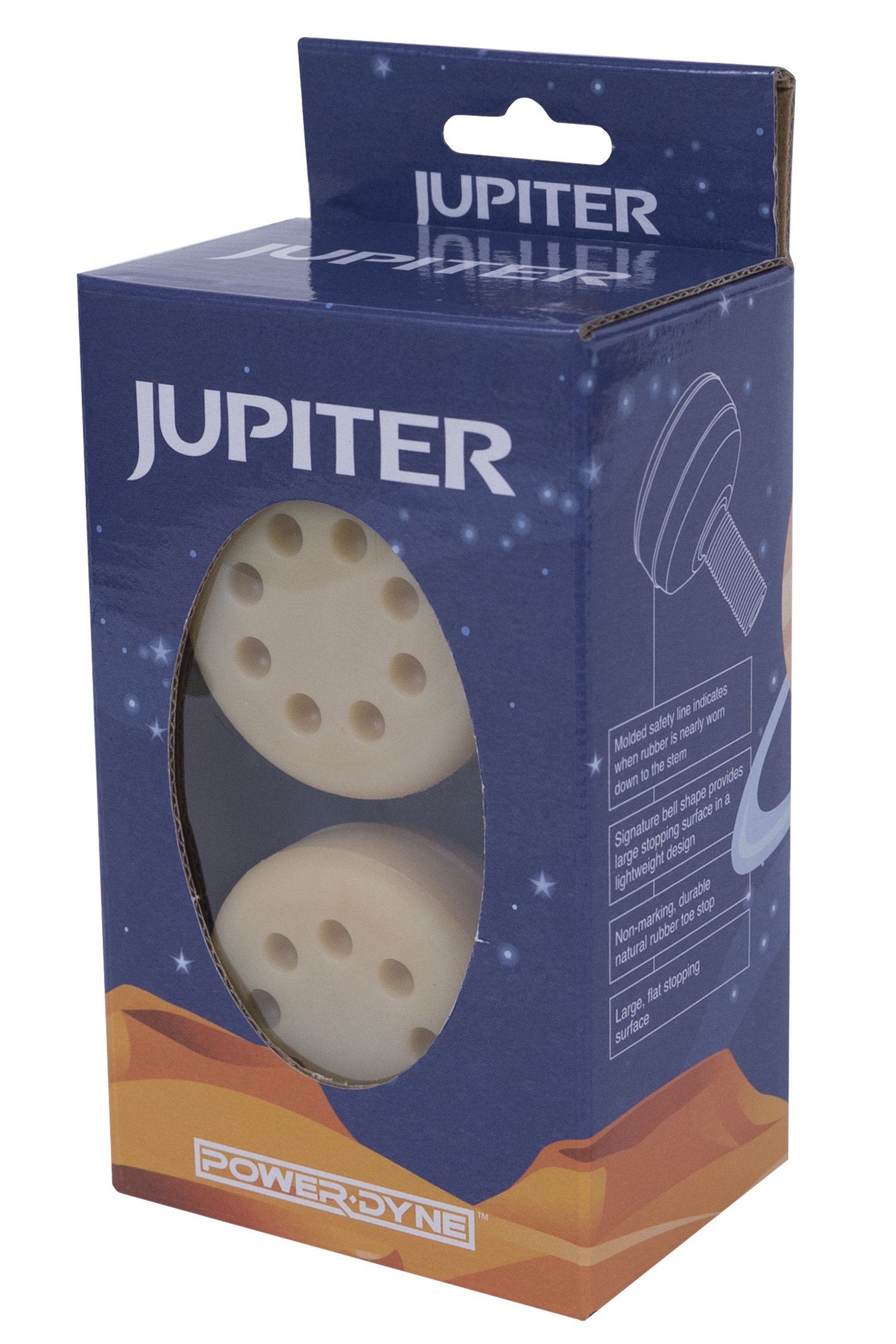 Powerdyne Jupiter Roller Skate Toe Stops - New for 2016