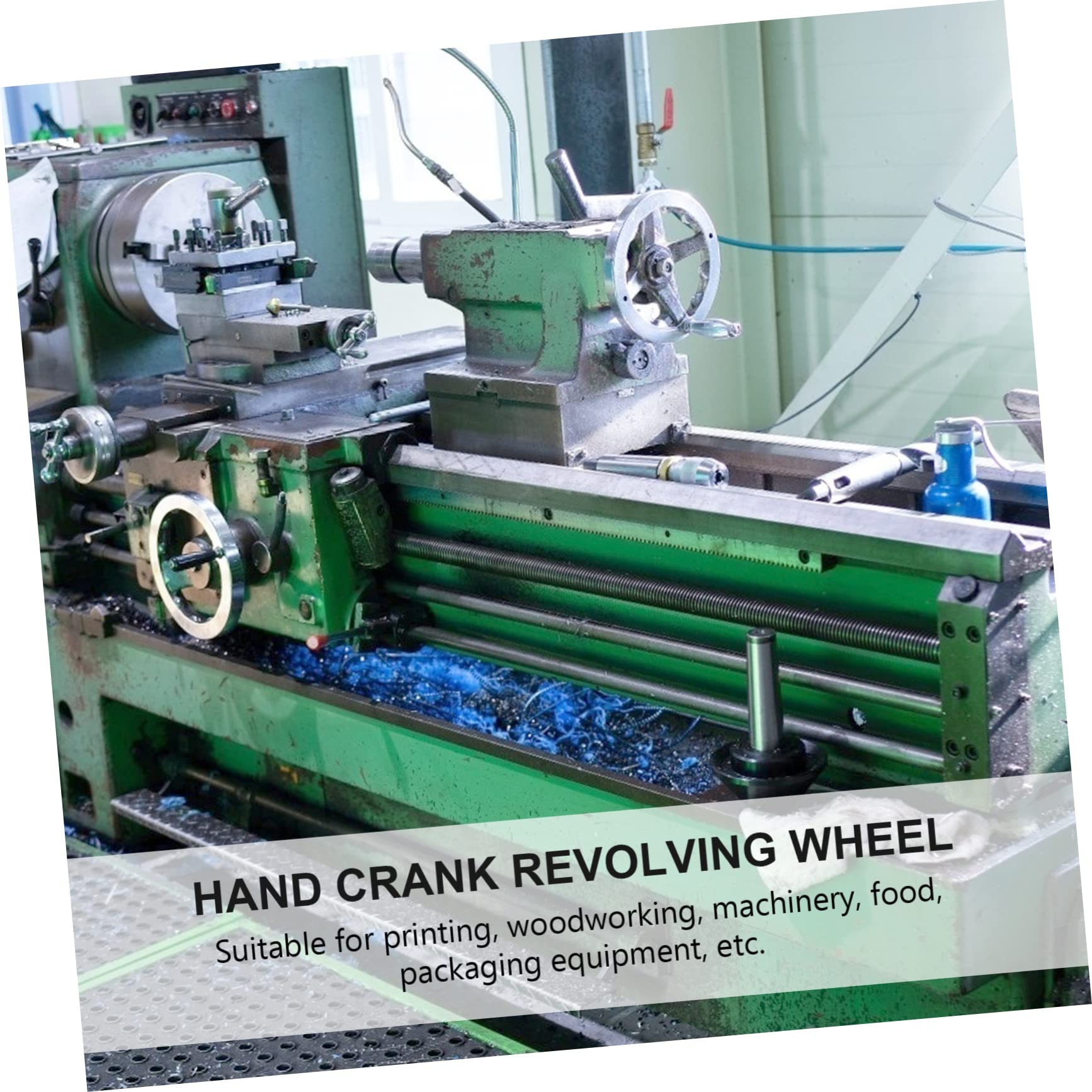 FUNOMOCYA Hand Wheel Disassemble Wheel Shaking Wheel Handwheel Wheel with Handle Hammer Drill Handle Hand Crank Revolving Wheel Hand Round Wheel Black Bakelite